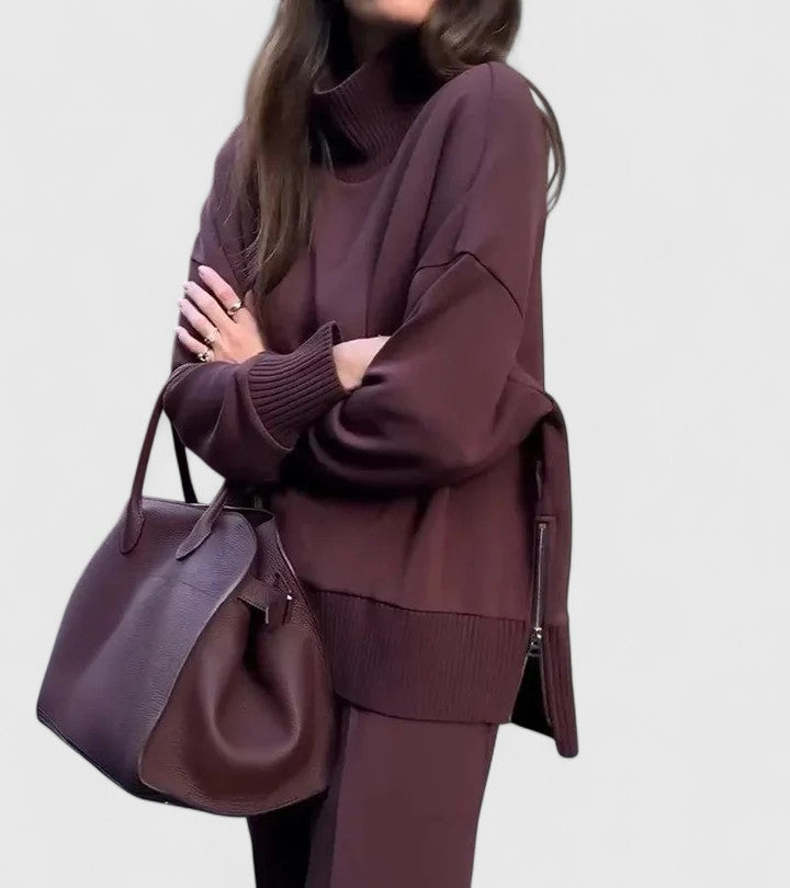 Marina | Women's Knit Two Piece Set with Pockets