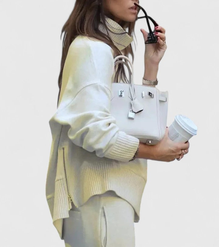 Marina | Women's Knit Two Piece Set with Pockets