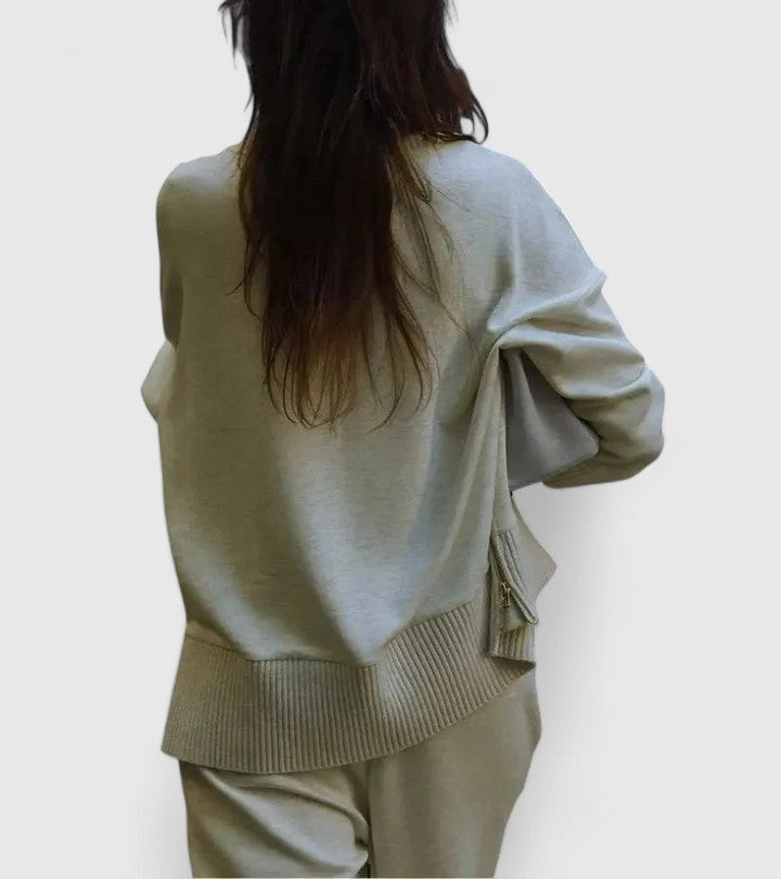 Marina | Women's Knit Two Piece Set with Pockets