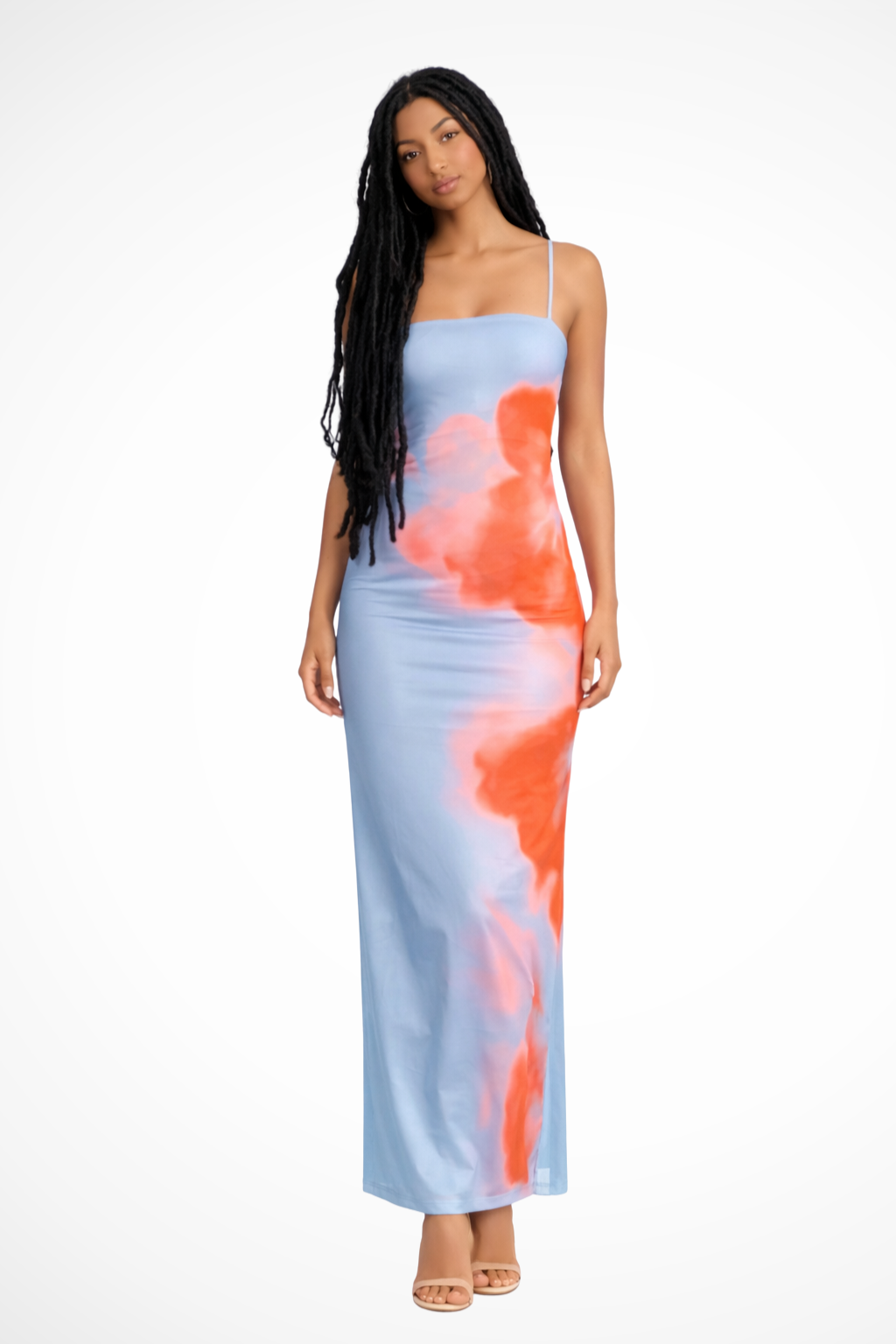 Zelda | Women's Strapless Printed Maxi Dress