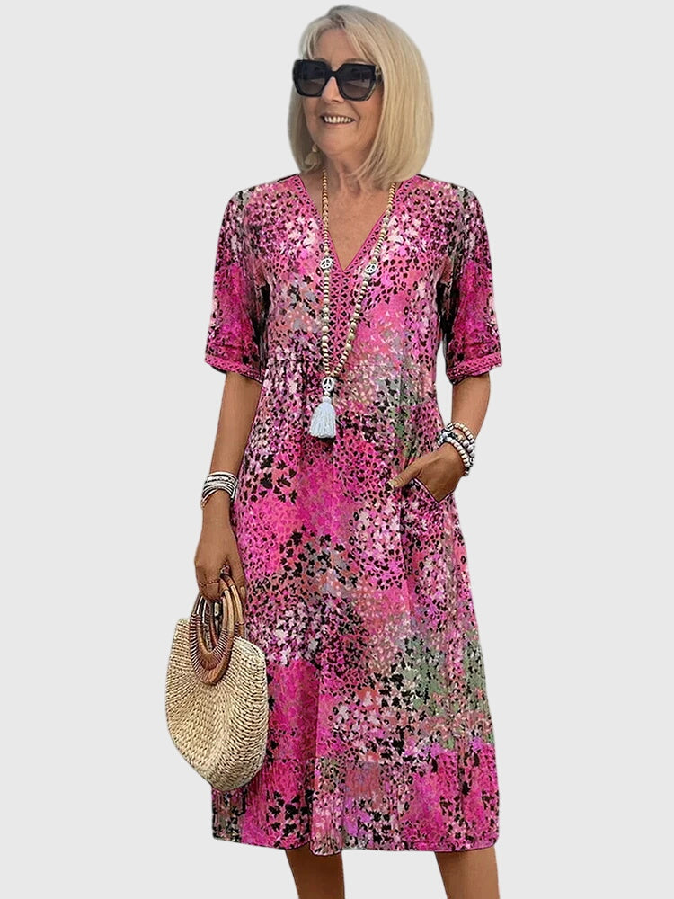 Bella | Women's Floral Midi Summer Dress