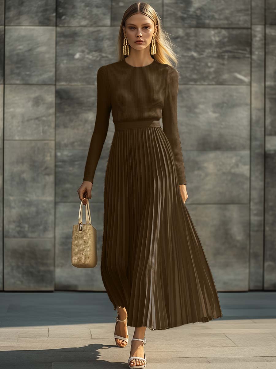 Patty | Women's Casual Knitted Satin Dress