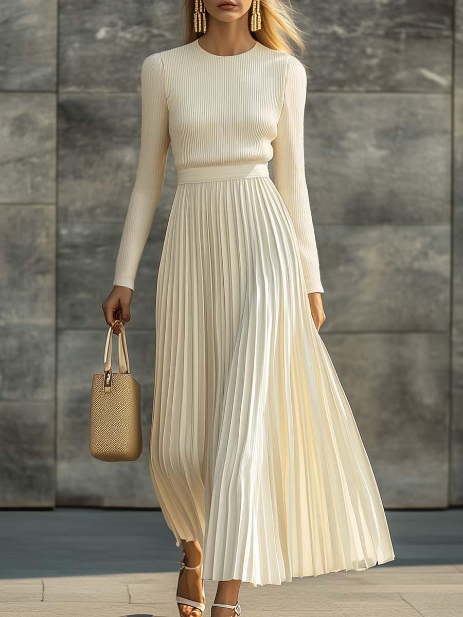 Patty | Women's Casual Knitted Satin Dress