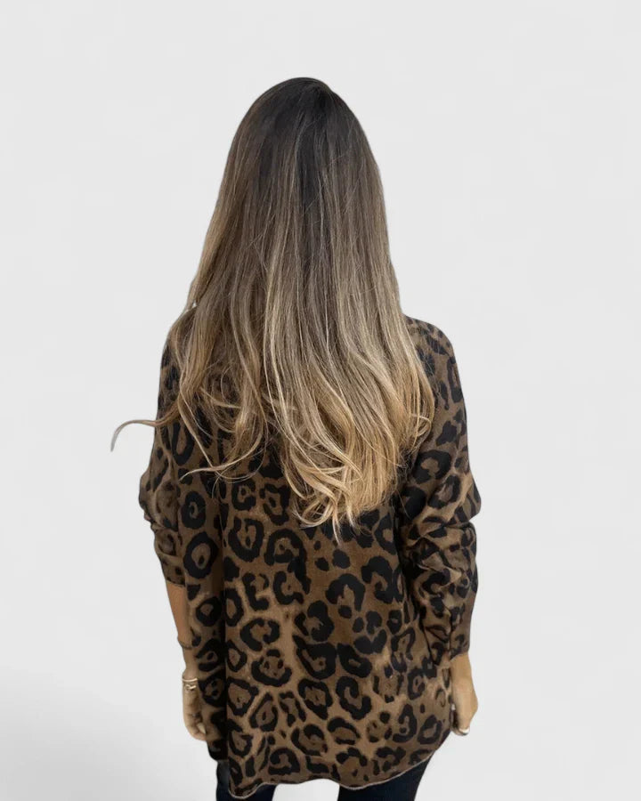 Ella | Women's Relaxed Fit Leopard Print Top