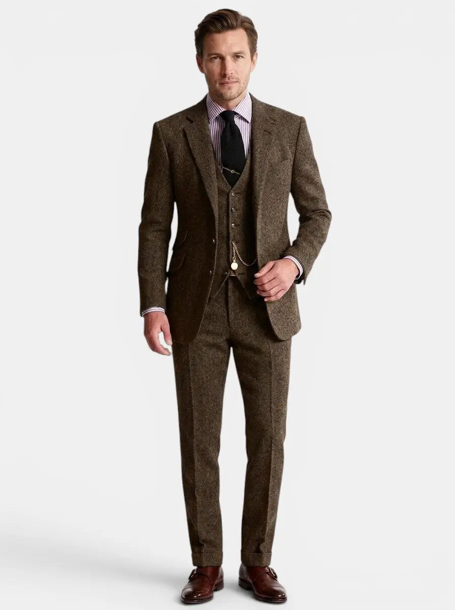 Freddie | Men's Slim Fit Vintage 3-Piece Suit