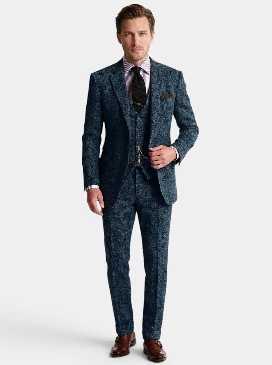 Freddie | Men's Slim Fit Vintage 3-Piece Suit
