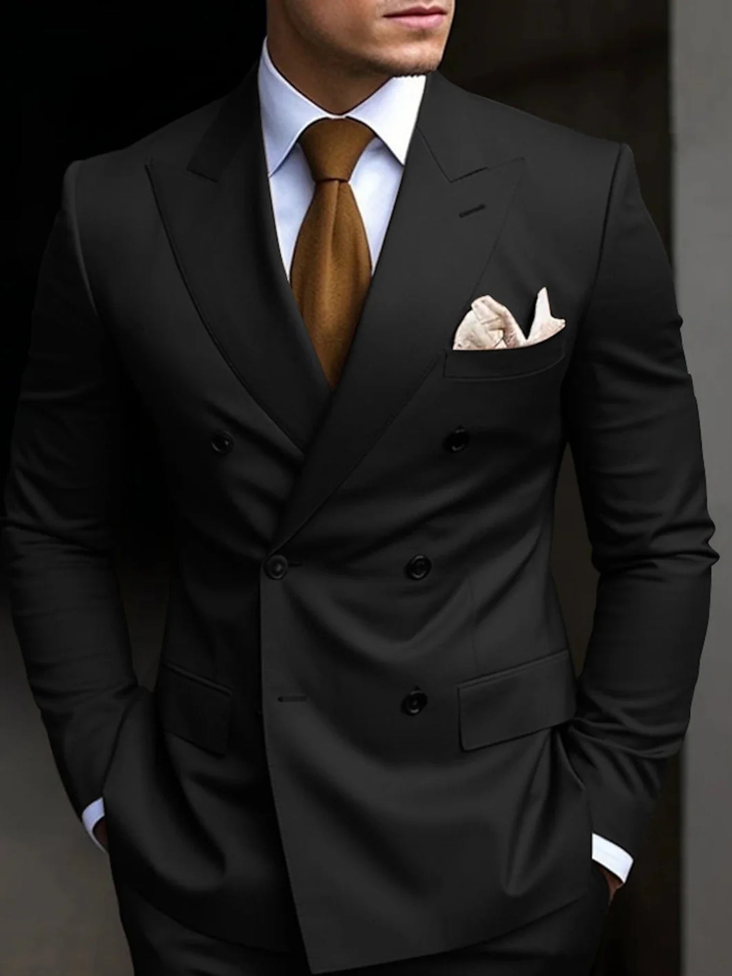 Daniel | Men's Suit Cotton Blend Double Breasted Design
