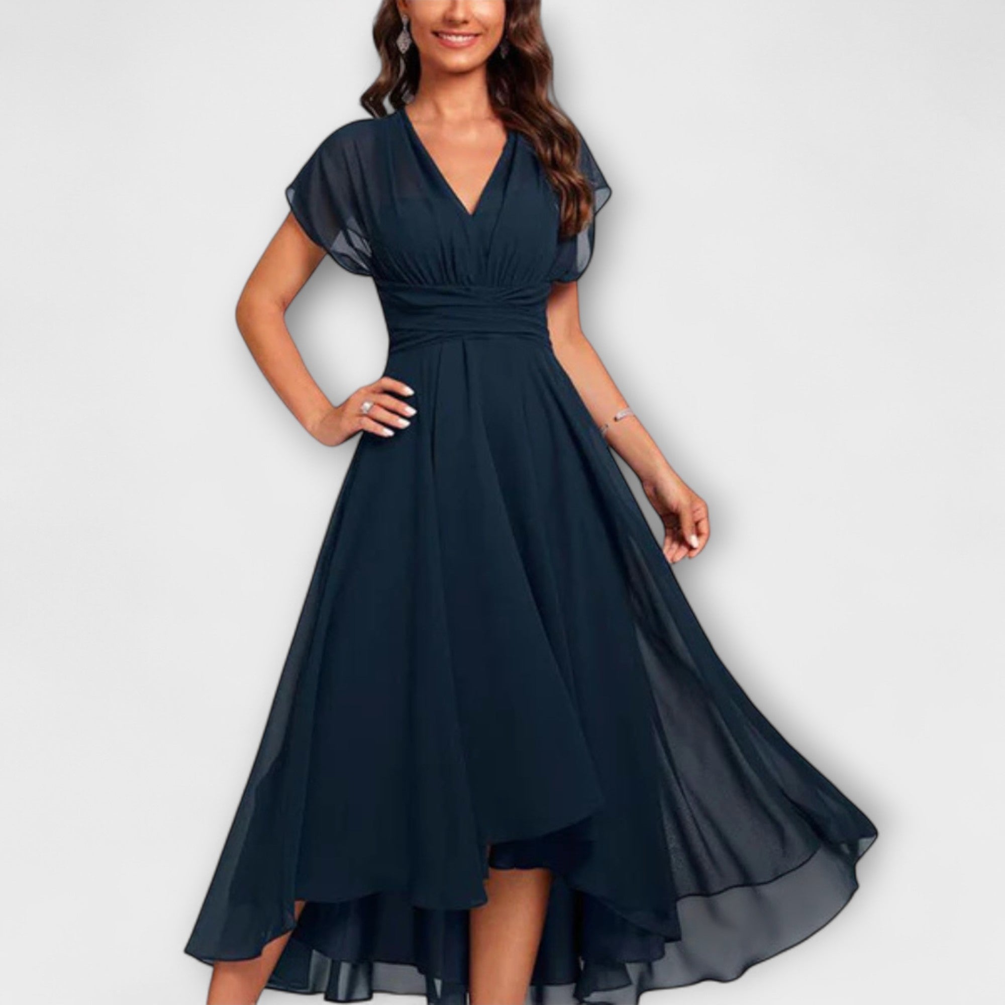 Julia | Women's A-Line V-Neck Summer Dress