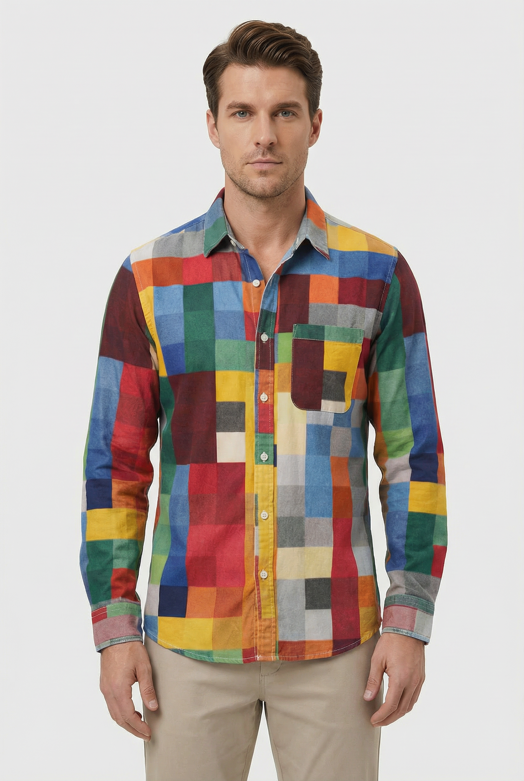 Cameron | Men's Casual Relaxed Fit Button-Up Shirt
