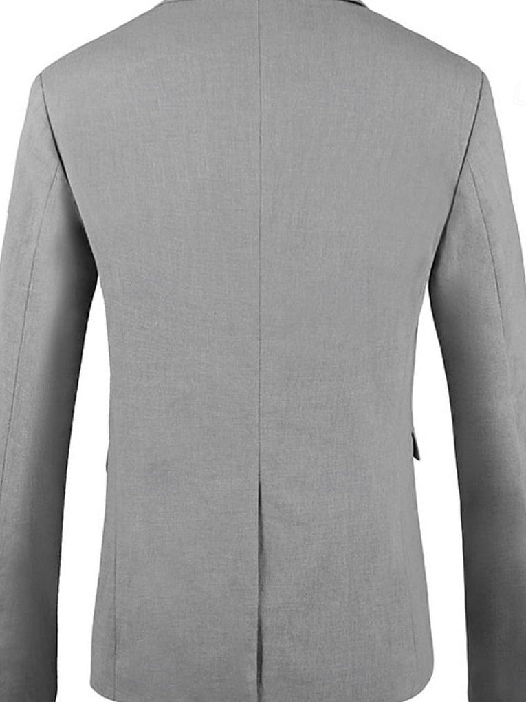 Jude | Men's Linen Blazer Jacket with Notch Collar