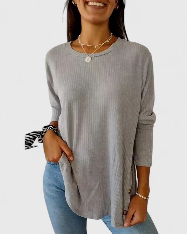 Megan | Women's Relaxed Fit Crew Neck Top