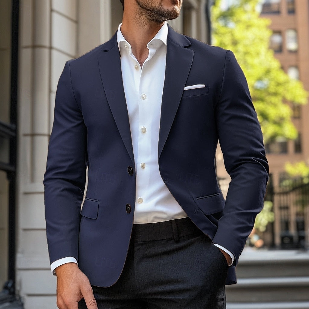 Ryan | Men's Casual Blazer Jacket Polyester Two-Button