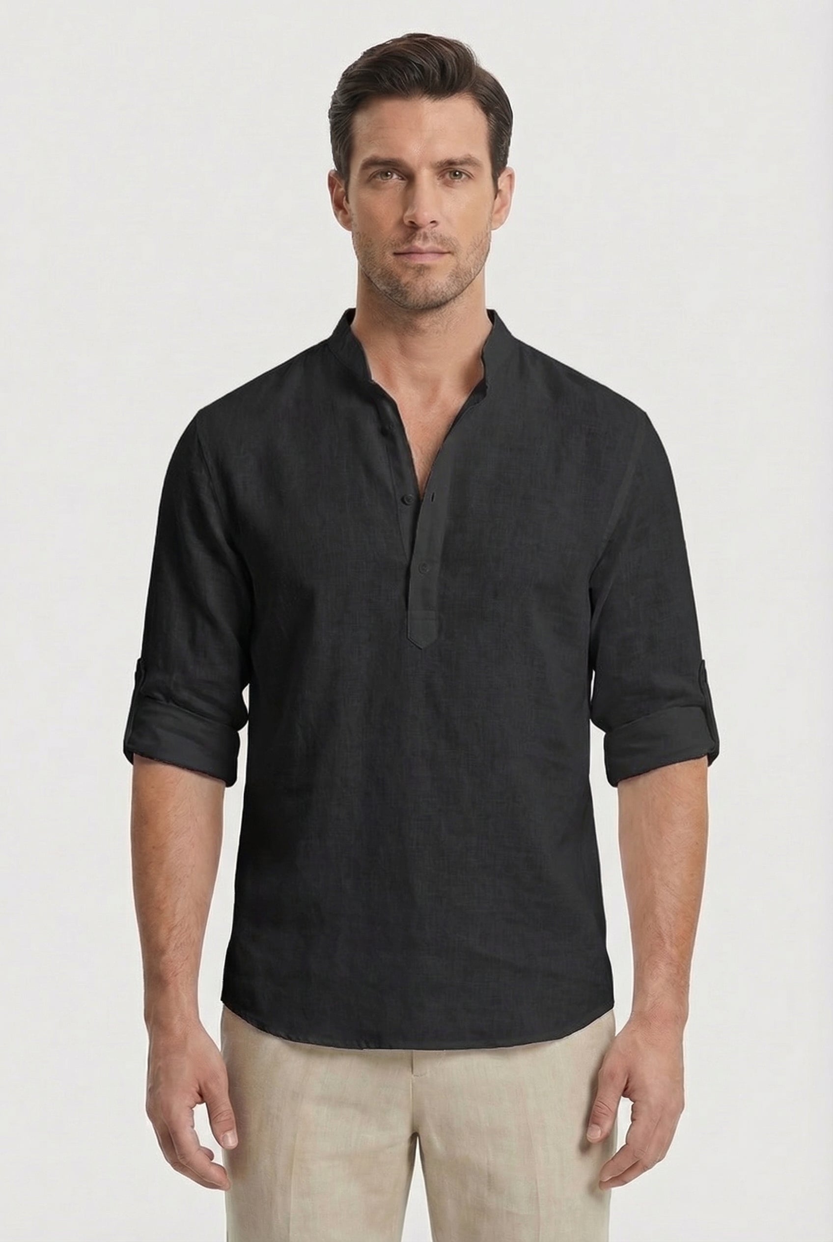 Jaxon | Men's Linen Relaxed Fit Casual Shirt