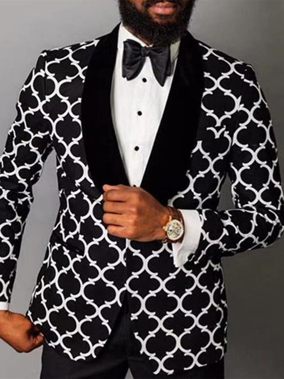 Alfie | Men's Tailored Fit Checkered Suit with Vest