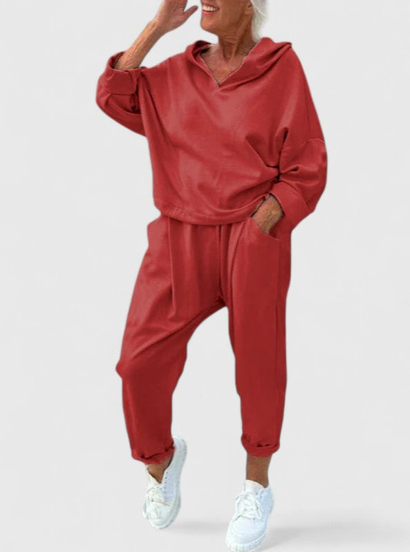 Samantha | Women's Comfortable Hooded Sweatshirt Set