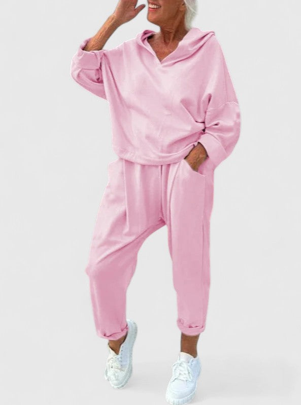 Samantha | Women's Comfortable Hooded Sweatshirt Set