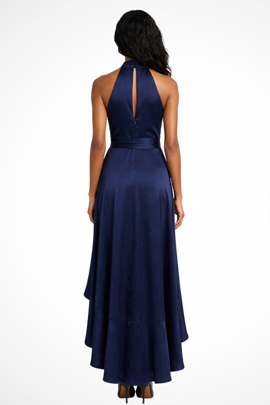 Wilma | Women's Halter Maxi Dress with Slit Detail