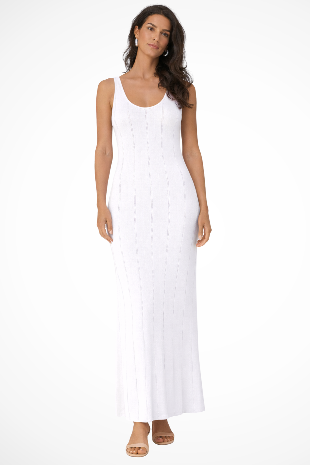 Margot | Women's Black Sleeveless Deep V Maxi Dress