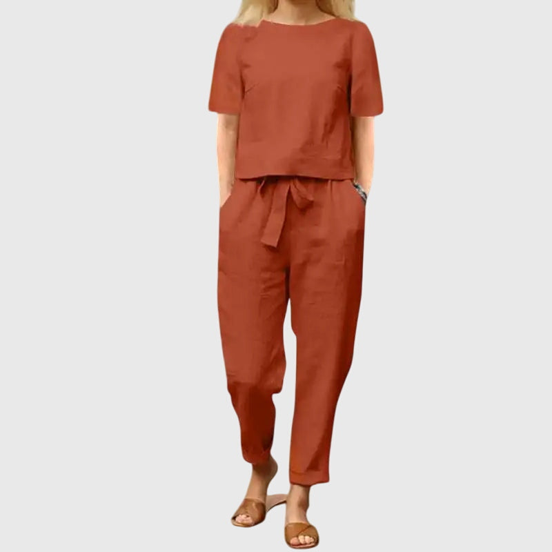Sophie | Women's Co Ord Set with Waist Tie