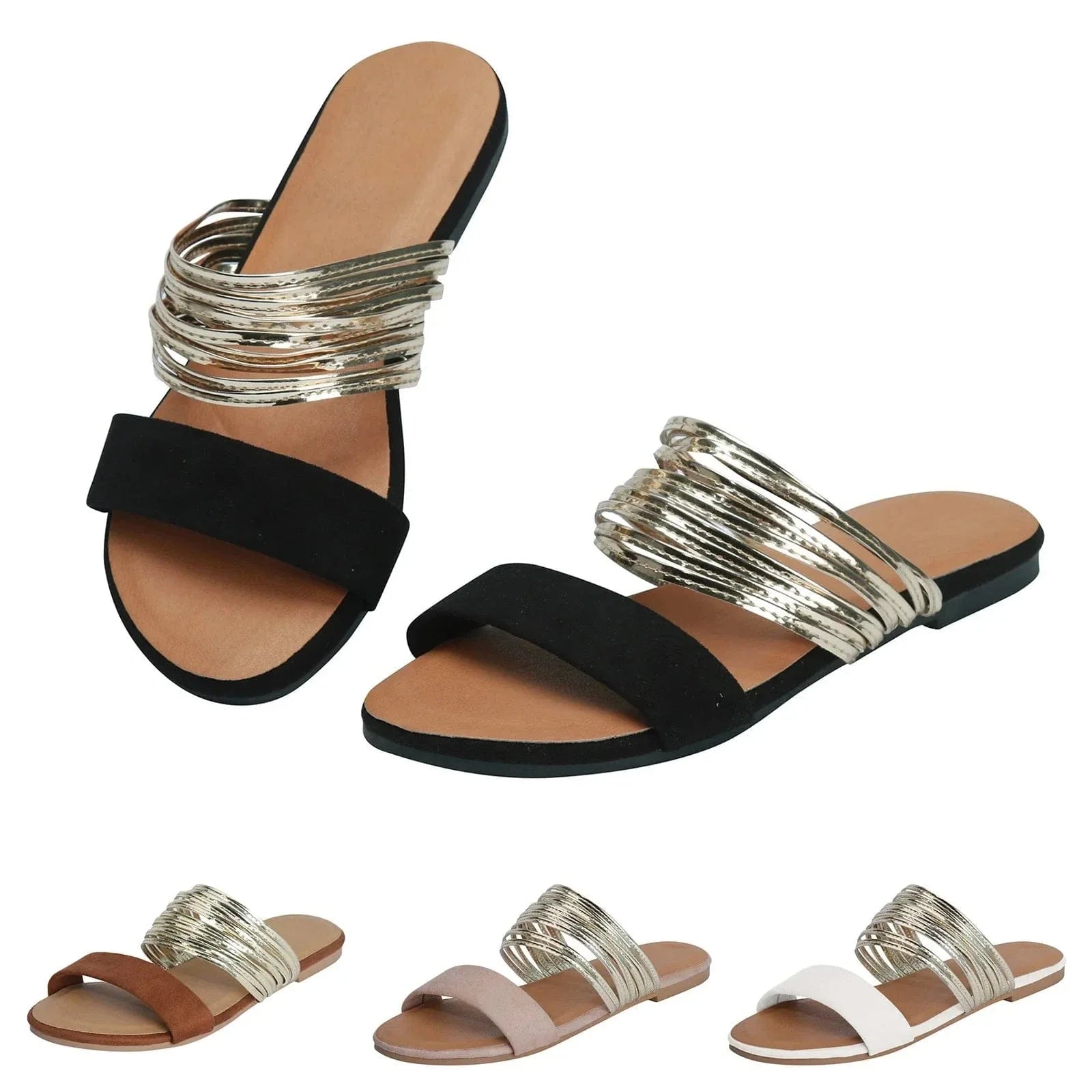 Alana | Women's Suede Orthopedic Slip-On Sandals