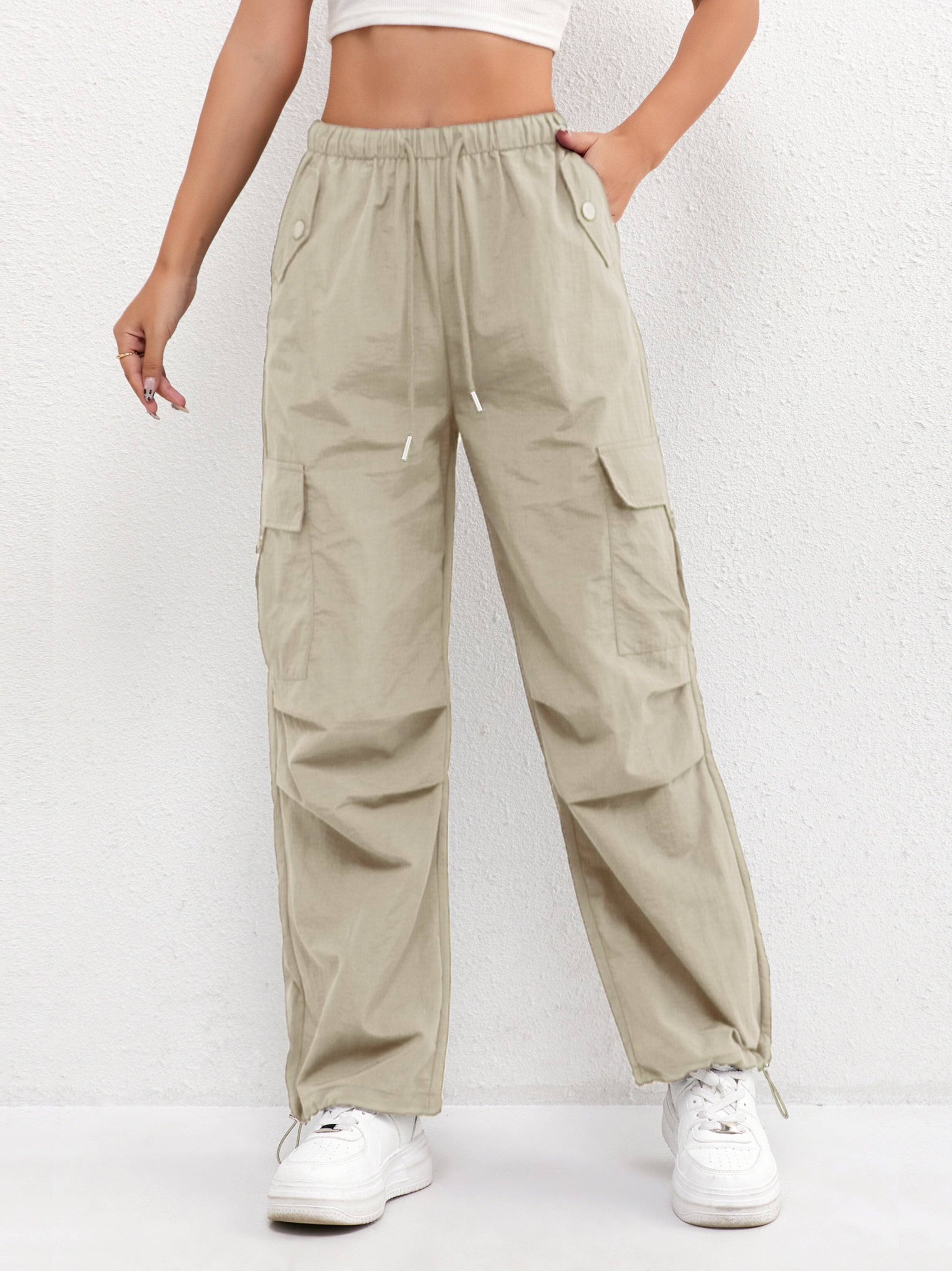 Brianna | Women's Cargo Pocket Drawstring Pants