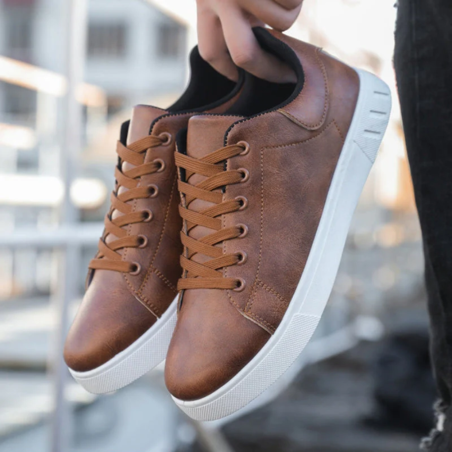 Carter | Men's Casual Leather Lace-Up Sneakers