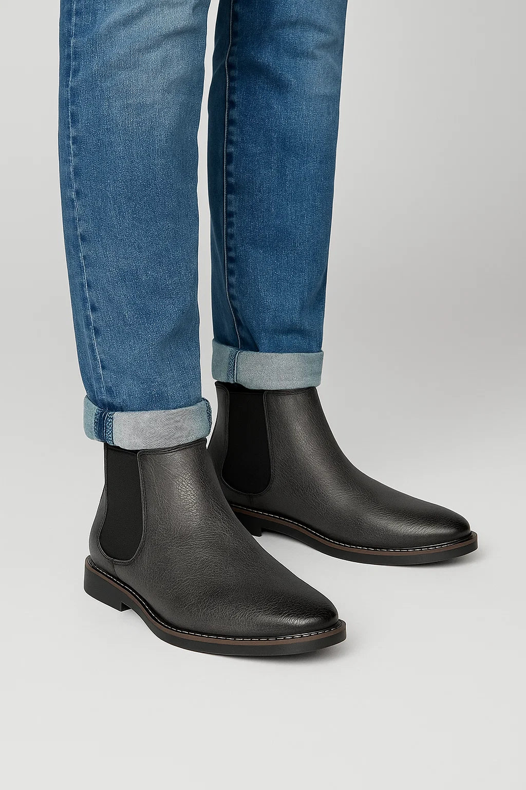 Charlie | Men's Chelsea Boots Synthetic Leather Slip-On