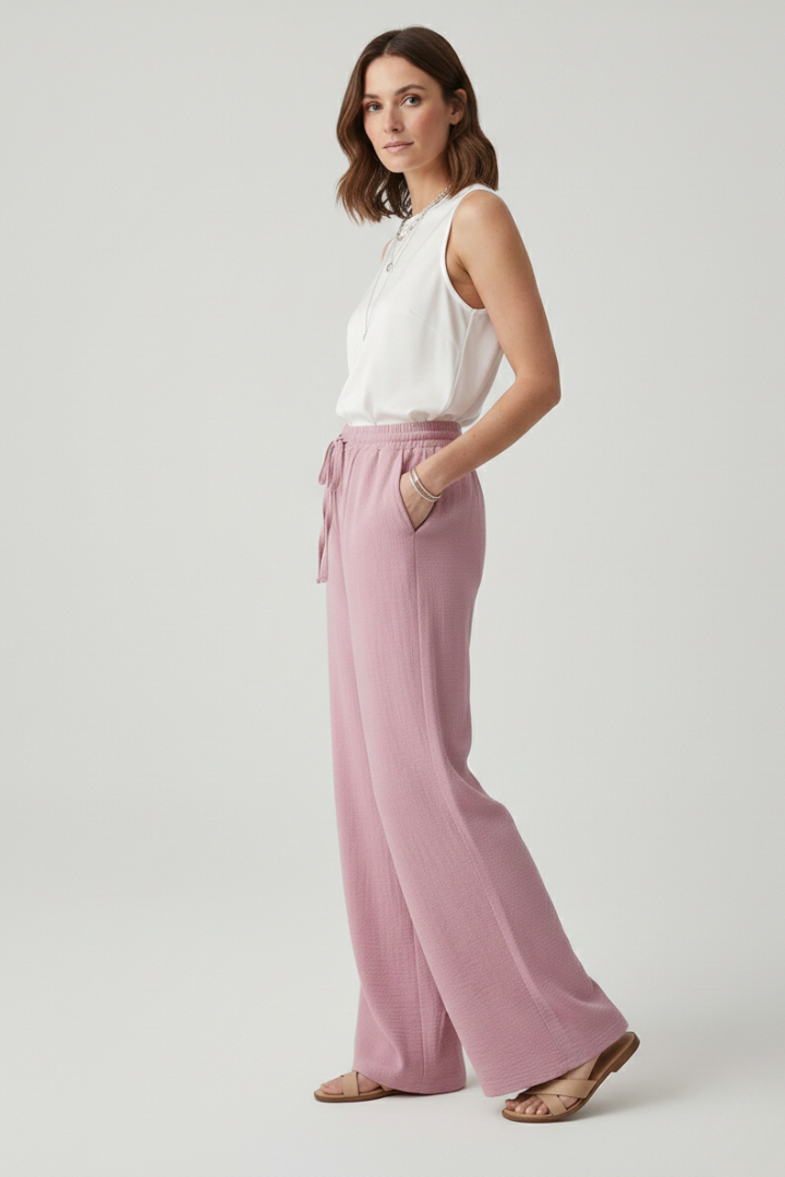 Tabitha | Women's Casual Wide-Leg Palazzo Trousers