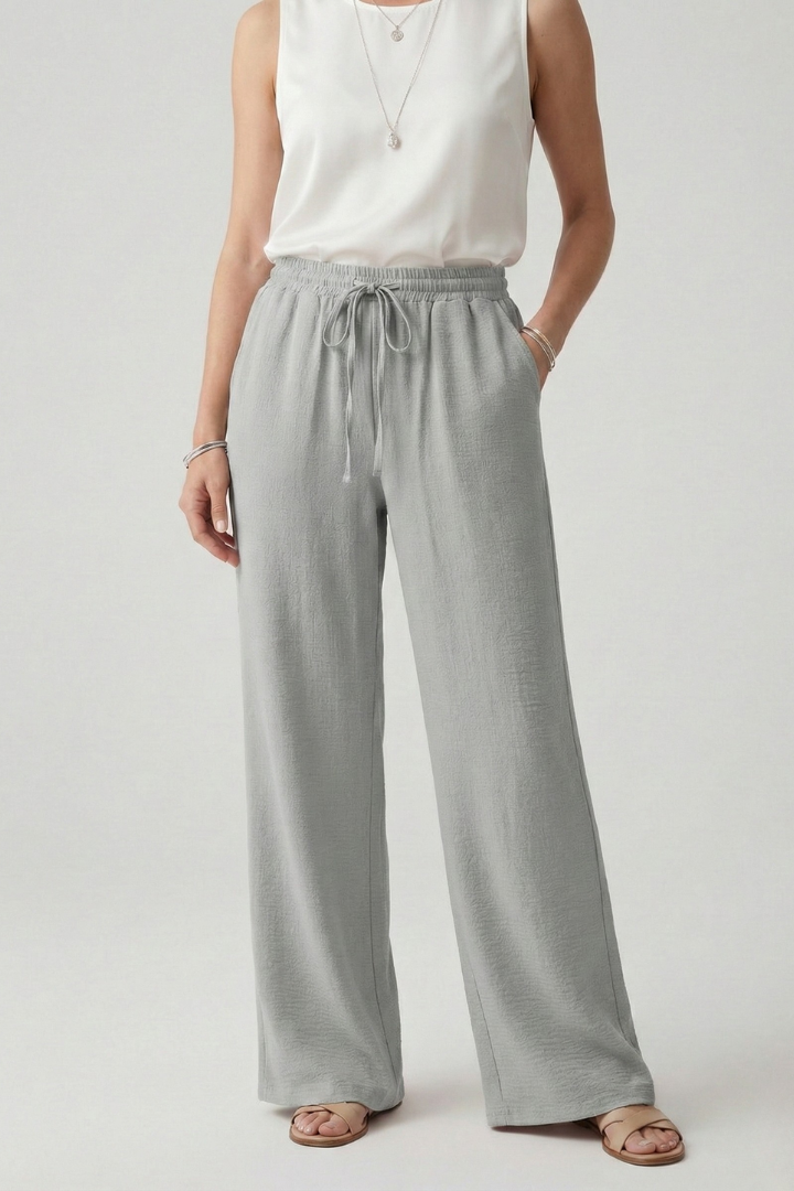 Tabitha | Women's Casual Wide-Leg Palazzo Trousers