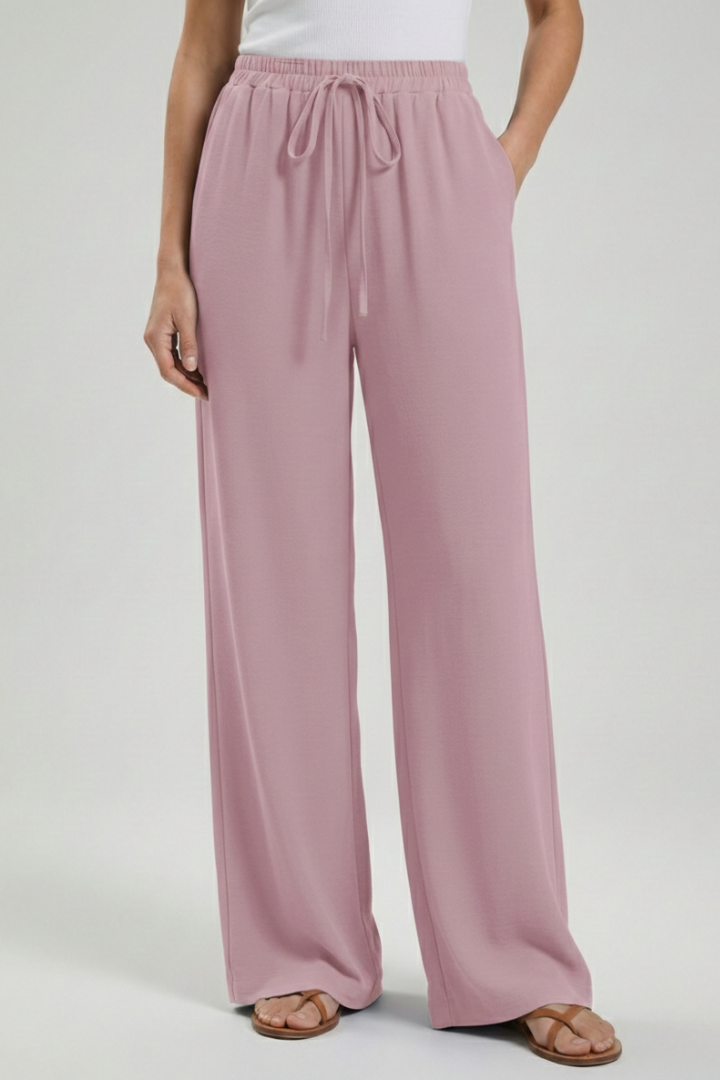 Winnie | Women's Palazzo Trousers with Drawstring Waist
