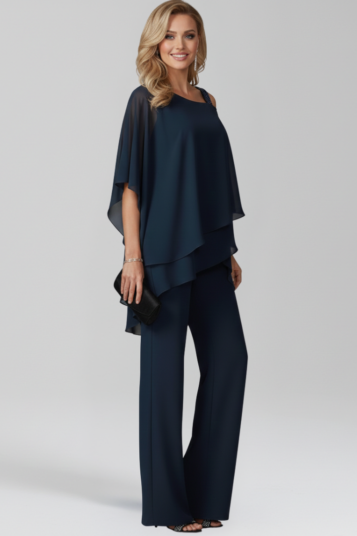 Hailee | Women's Cold-Shoulder Wide-Leg Jumpsuit