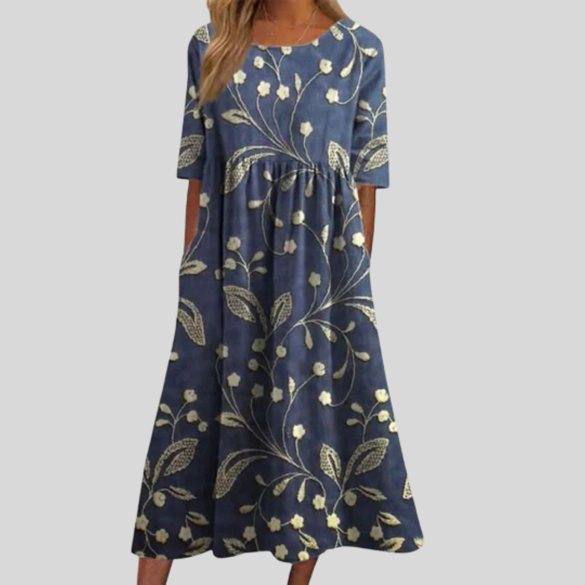 Noelle | Women's Flattering Embroidered Dress