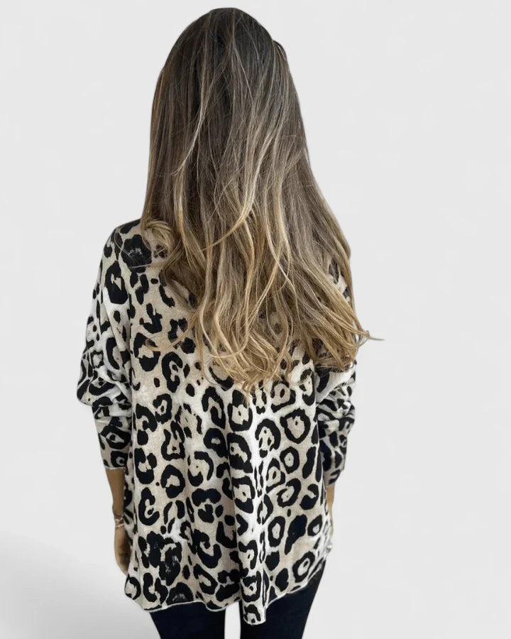 Ella | Women's Relaxed Fit Leopard Print Top