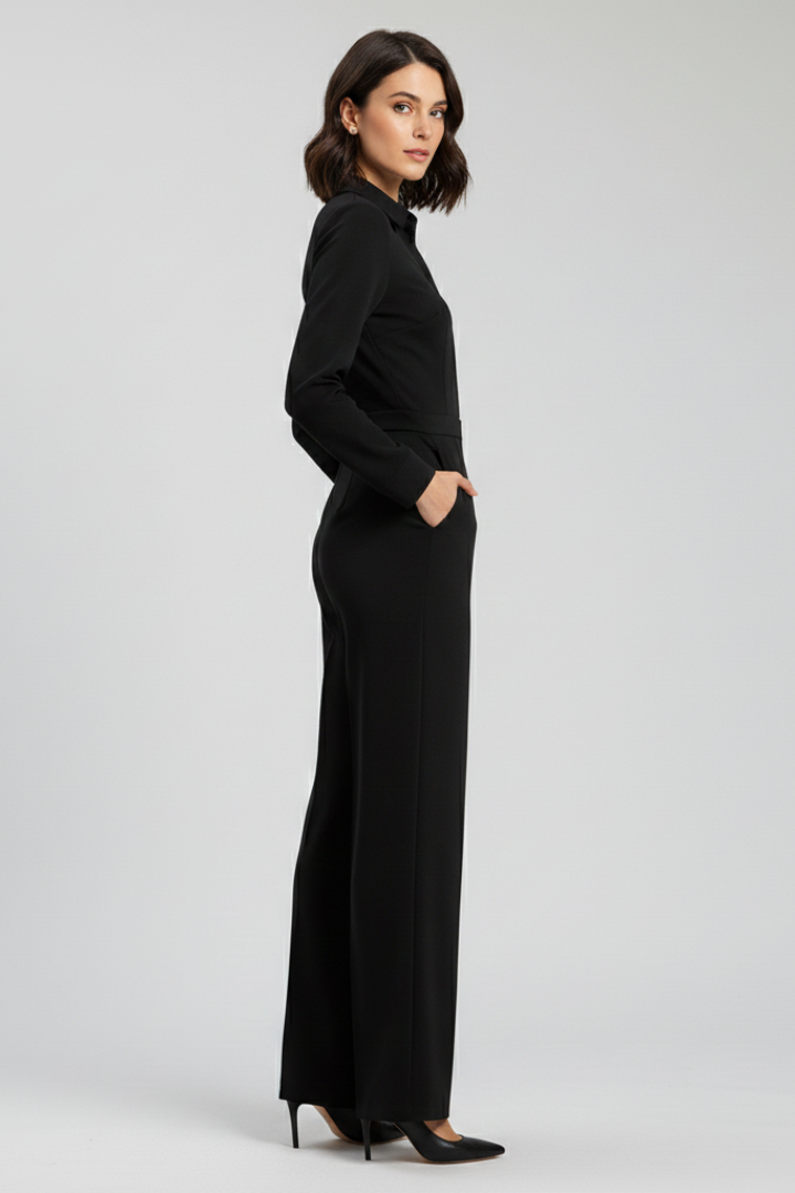 Ella | Women's Tailored Wide-Leg Jumpsuit