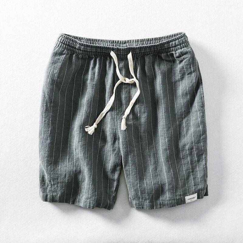 Ethan | Men's Casual Cotton-Linen Blend Shorts