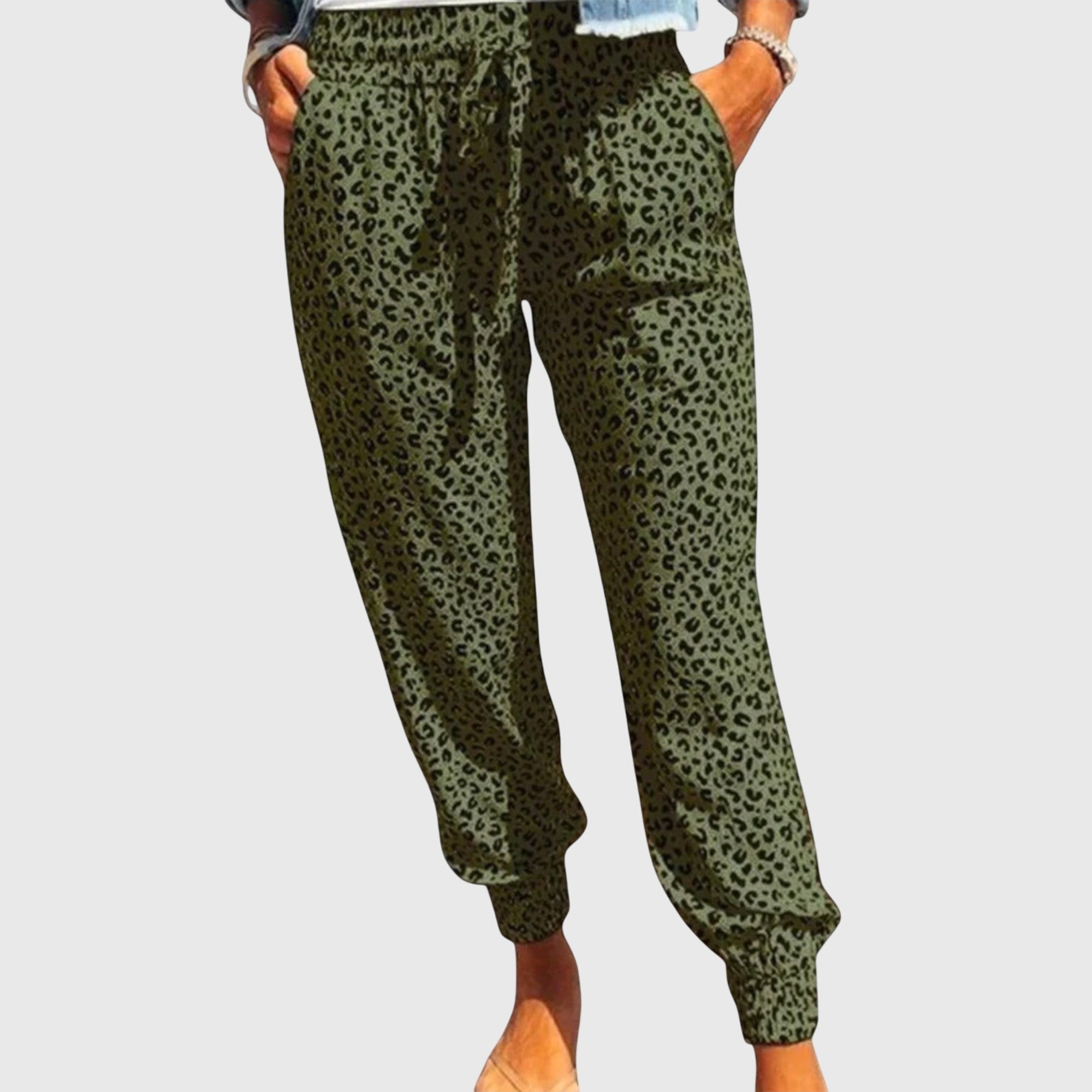 Fiona | Women's Wide Leg Animal Print Pants