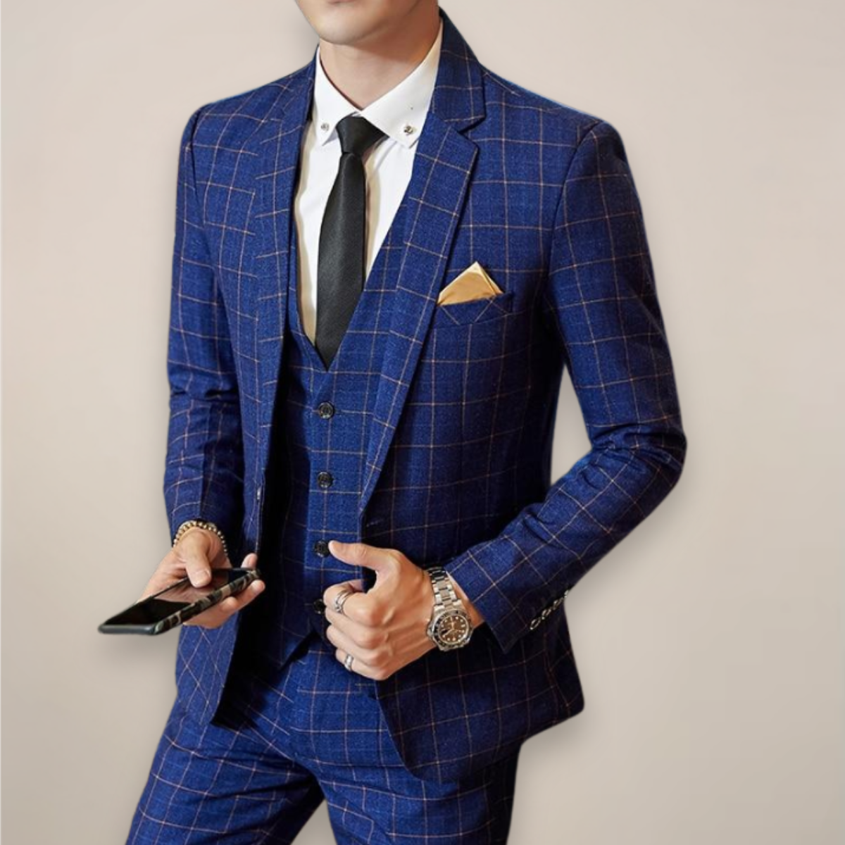Graham | Men's Suit Plaid Three Piece for Spring