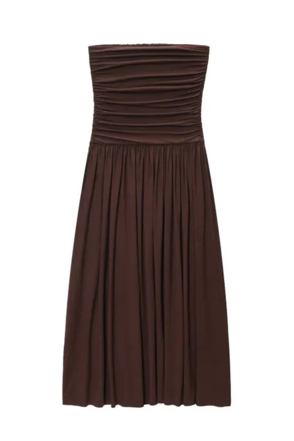Winnie | Women's Strapless Pleated Maxi Dress