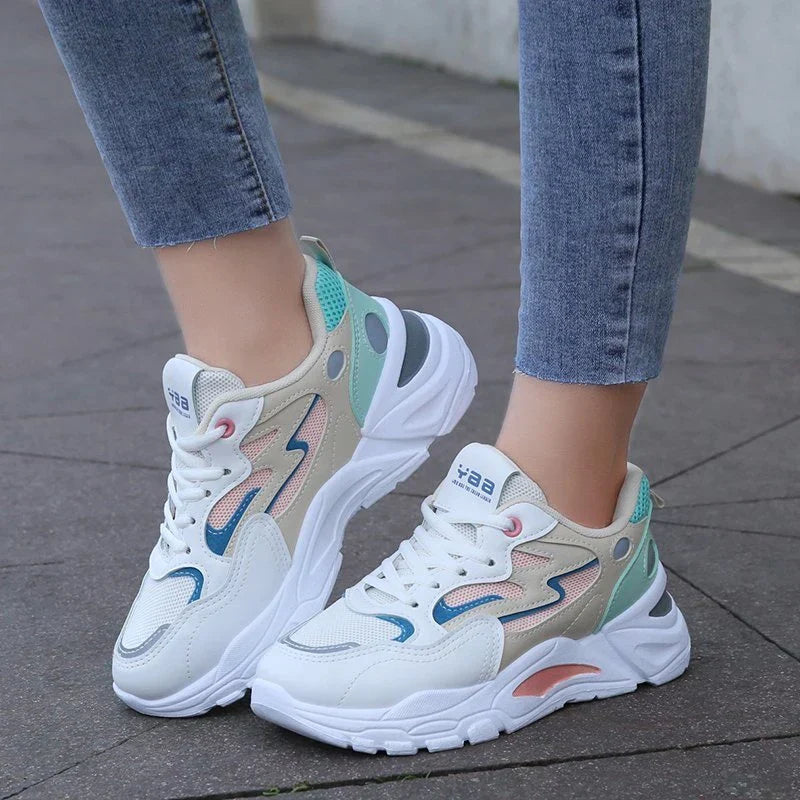 Kara | Women's Chunky Multicolor Streetwear Sneakers