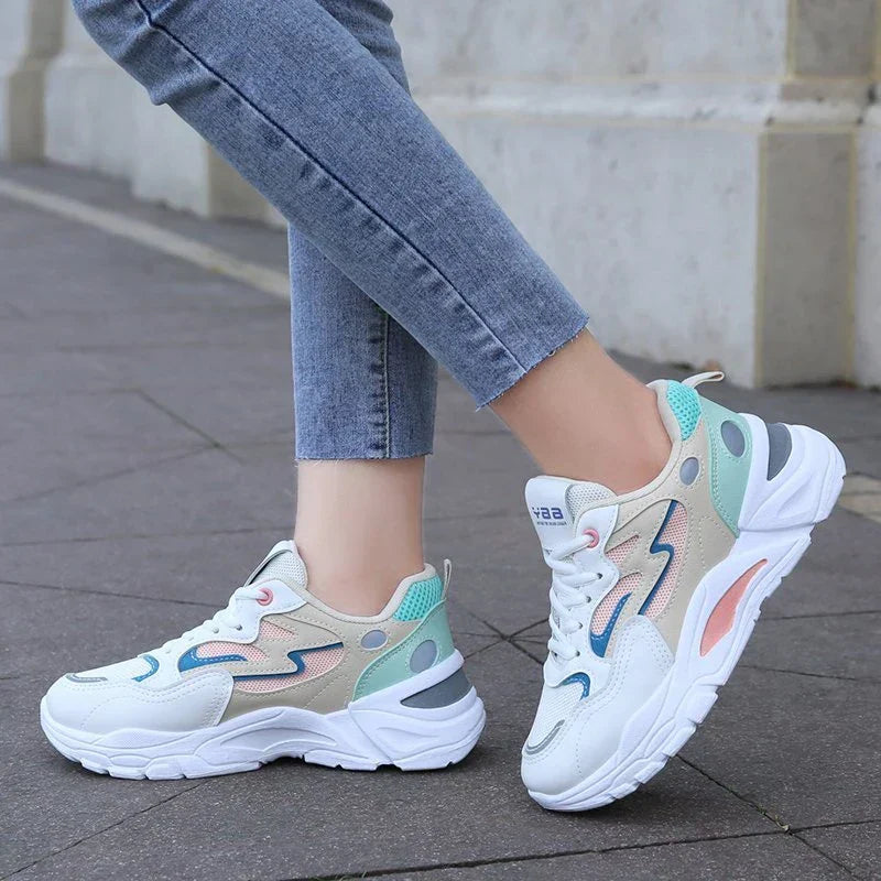 Kara | Women's Chunky Multicolor Streetwear Sneakers