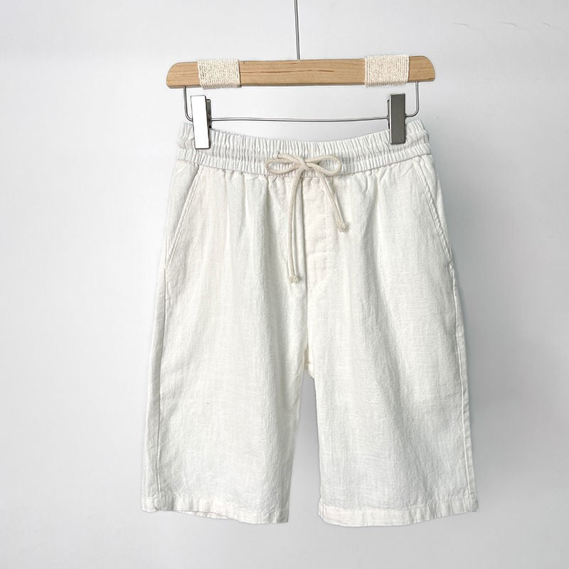Leonard | Men's Casual Cotton-Linen Blend Shorts