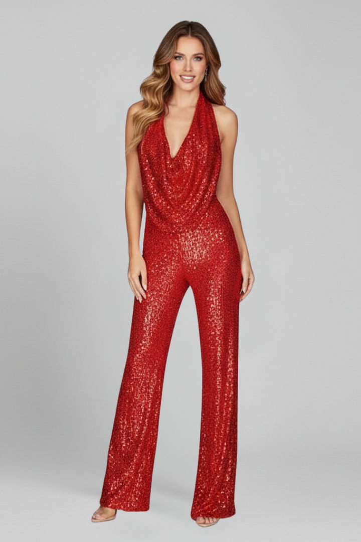 Marlee | Women's Textured Wide-Leg Jumpsuit