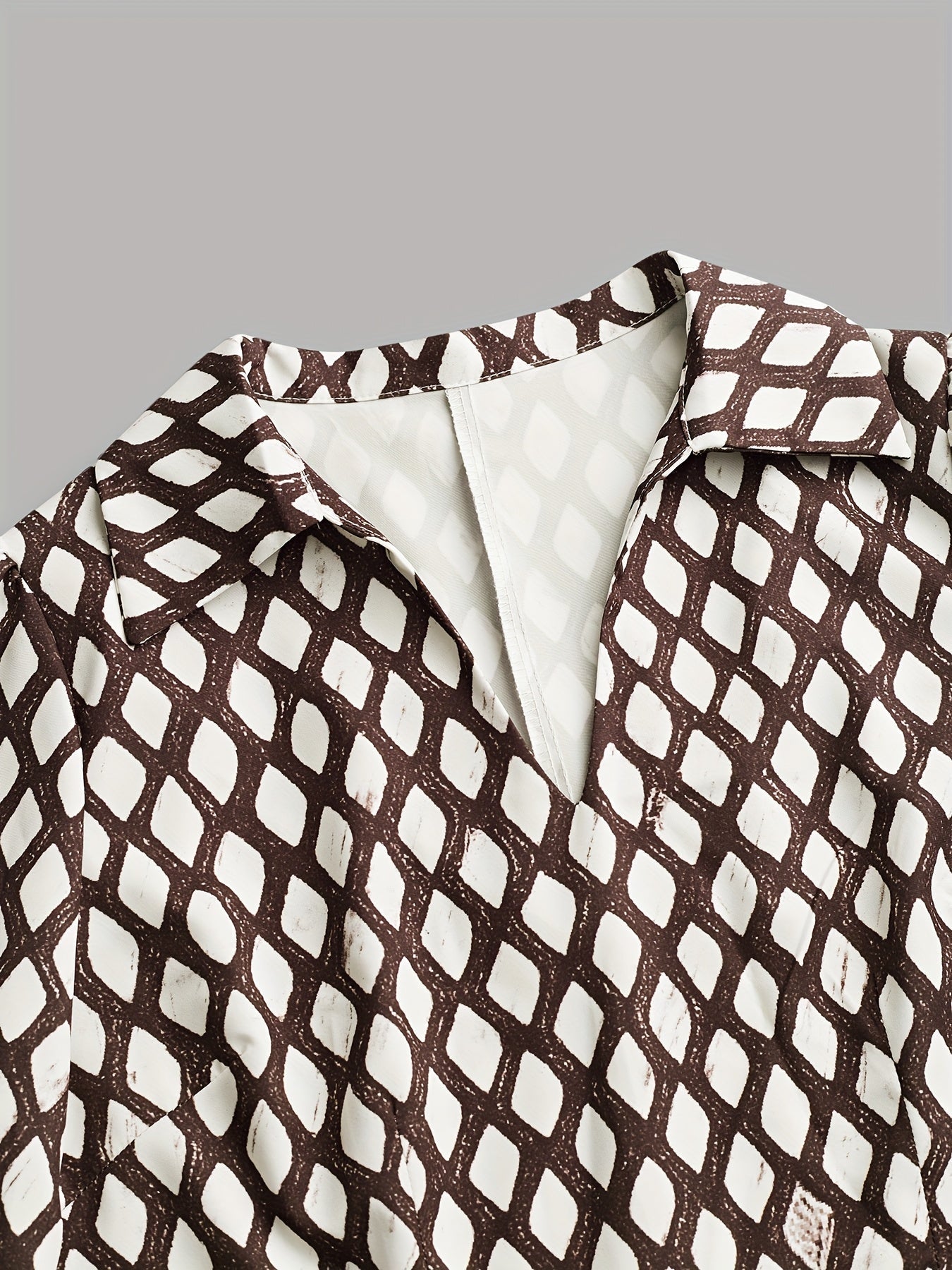 Payton | Women's Vintage Rhombus Print Dress