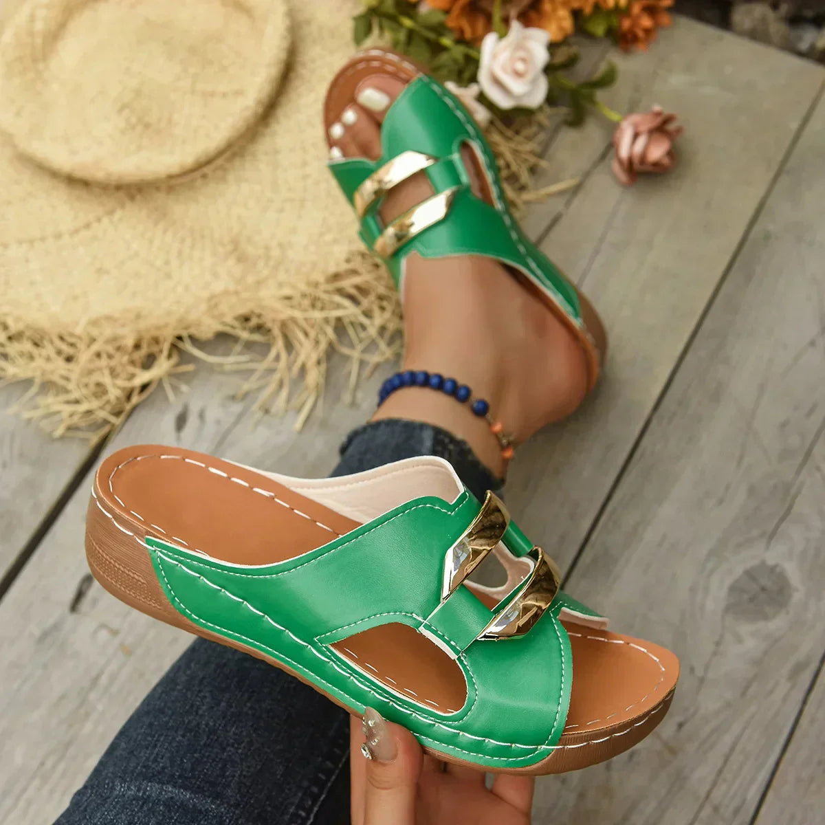 Grace | Women's Orthopedic Wedge Heel Sandals