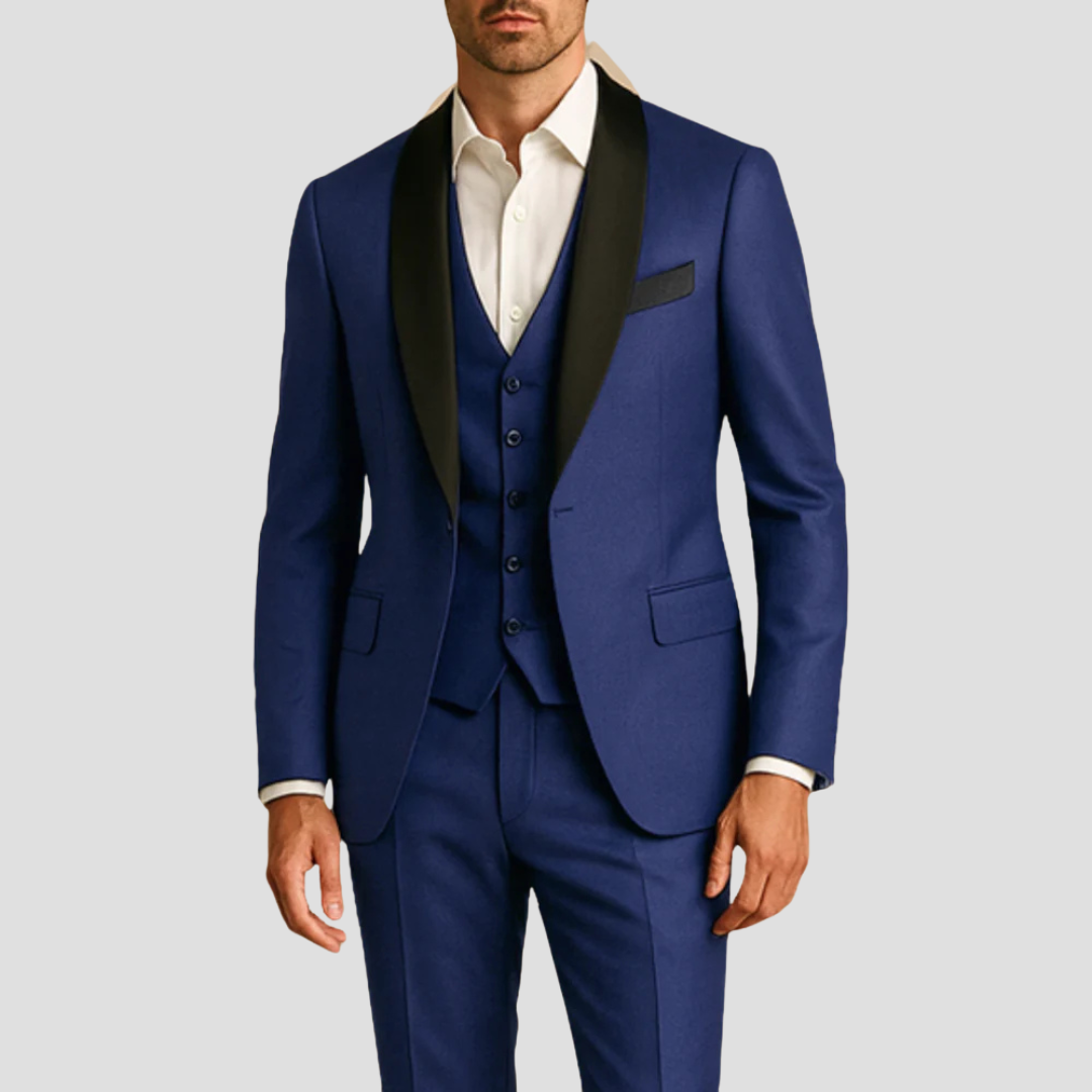 Benjamin | Men's Slim Fit Three-Piece Tuxedo Suit