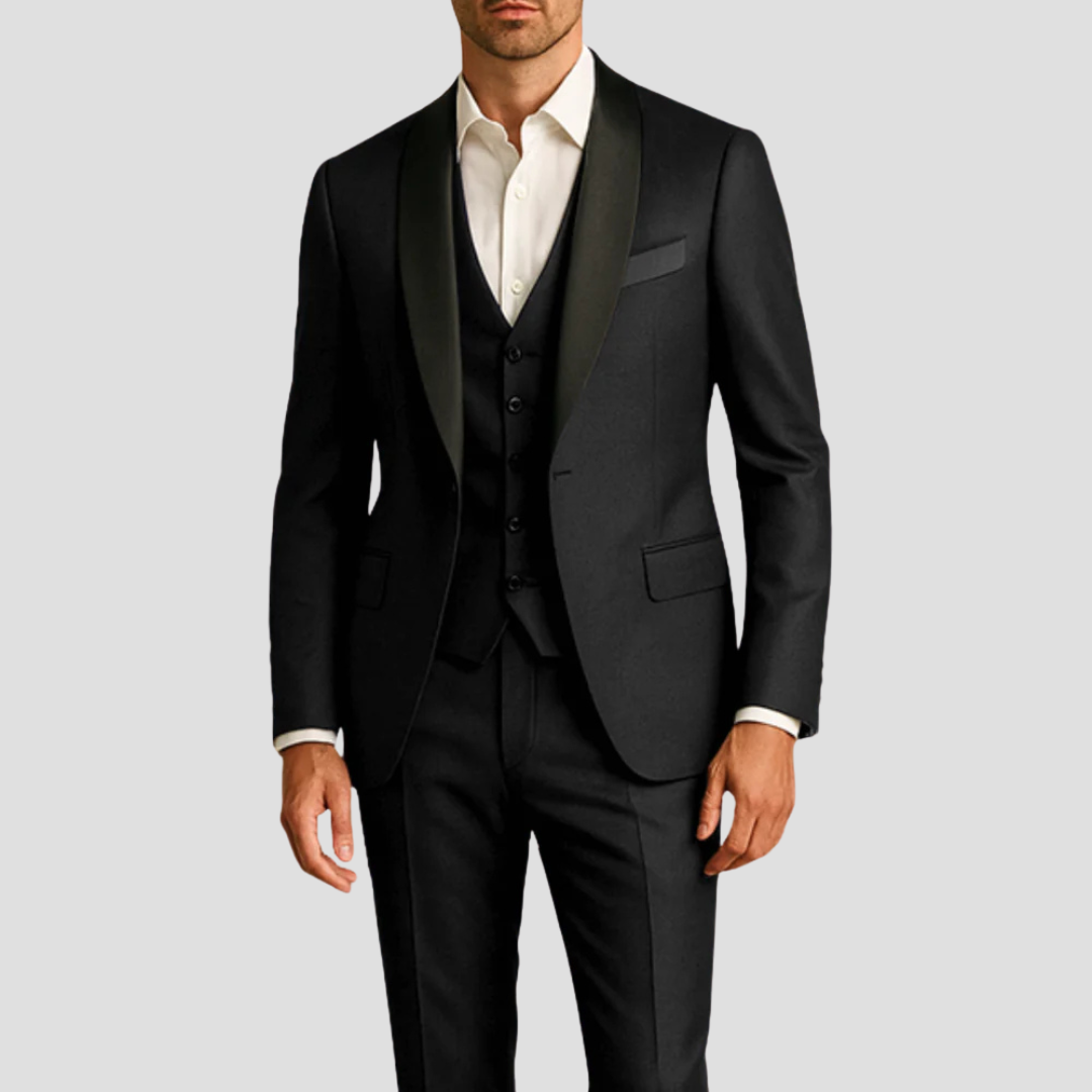 Benjamin | Men's Slim Fit Three-Piece Tuxedo Suit