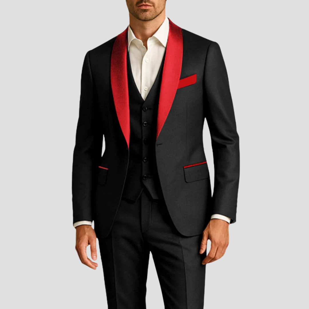 Benjamin | Men's Slim Fit Three-Piece Tuxedo Suit