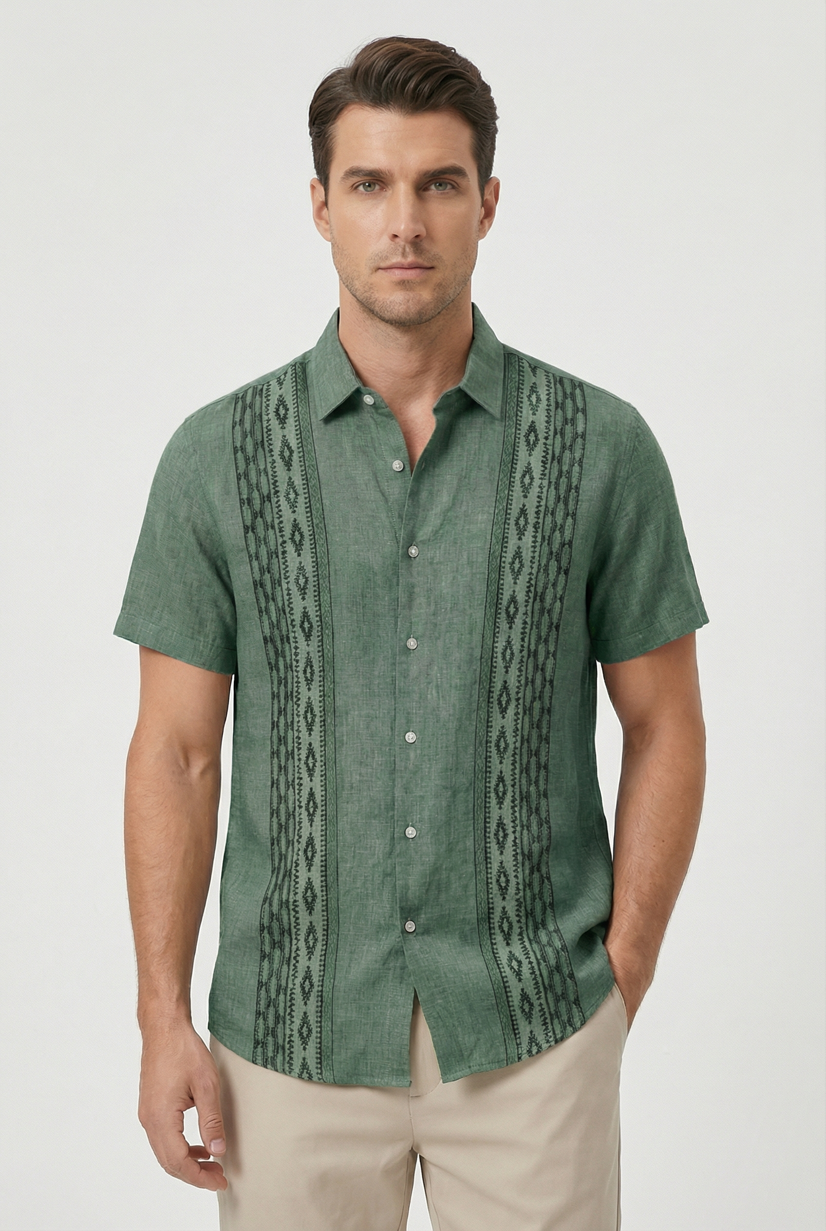 Matthew | Men's Casual Floral Print Short Sleeve Shirt