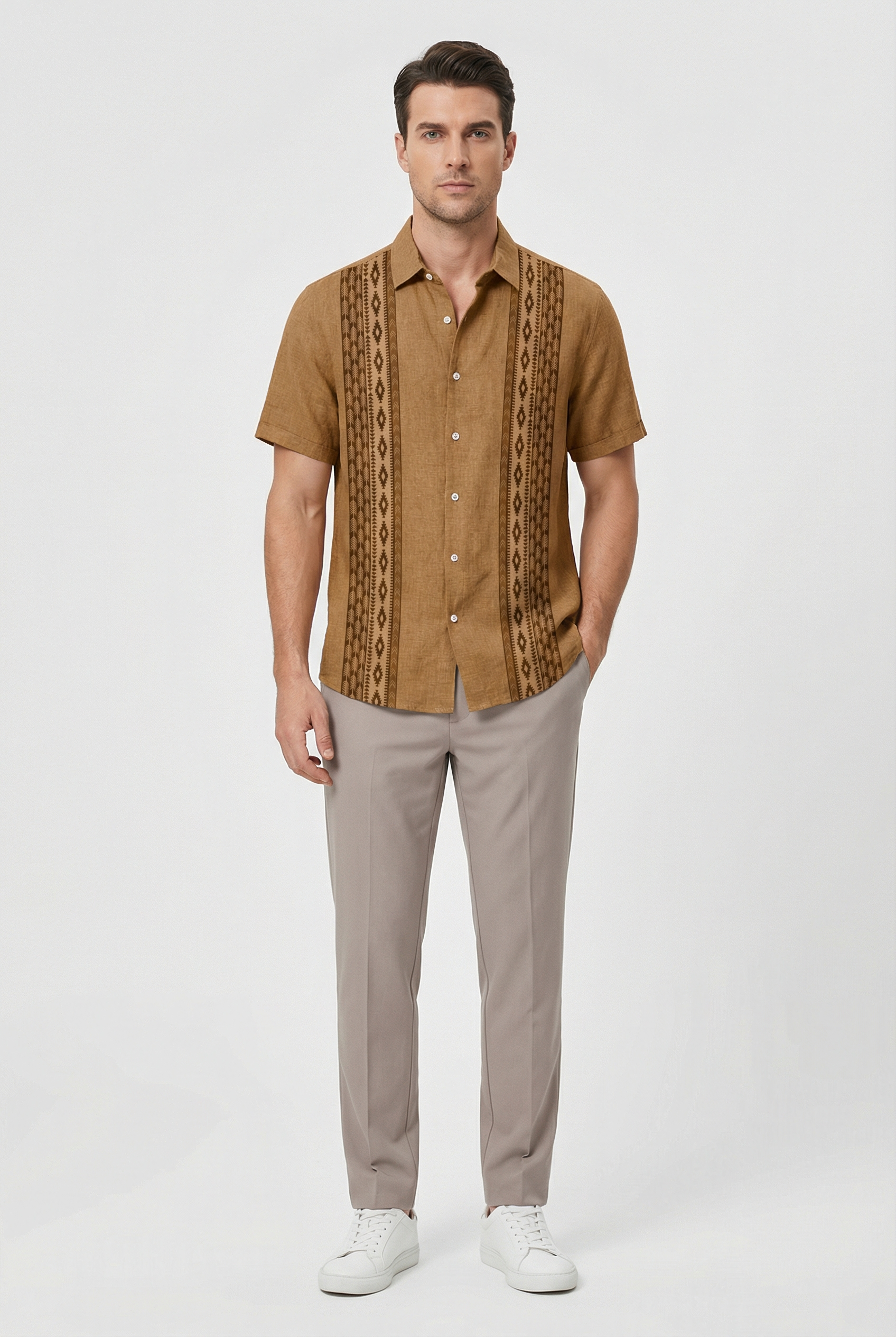 Matthew | Men's Casual Floral Print Short Sleeve Shirt