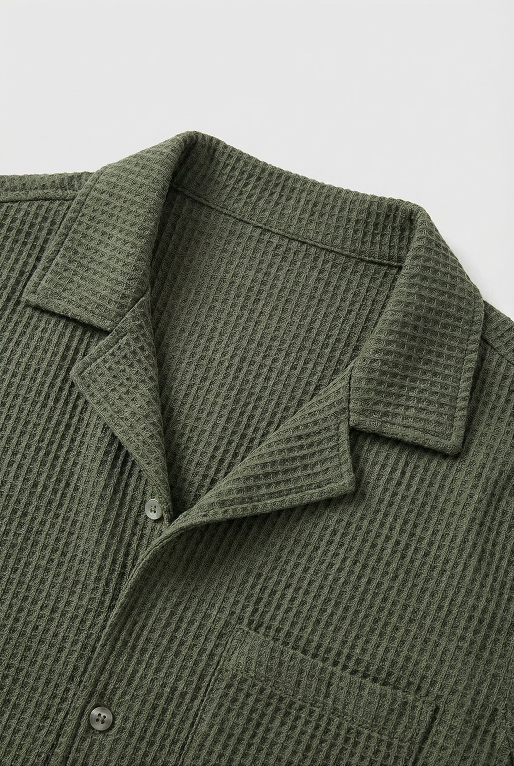 Connor | Men's Casual Waffle Textured Button Shirt